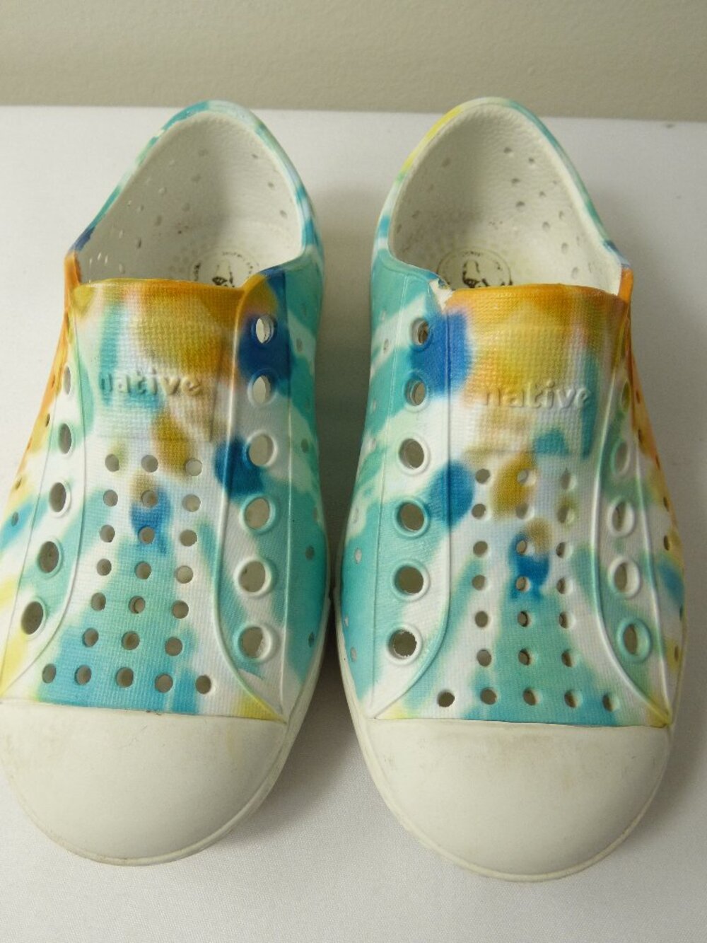 Native Toddler Tie Dye Jefferson Shoes, Size 7